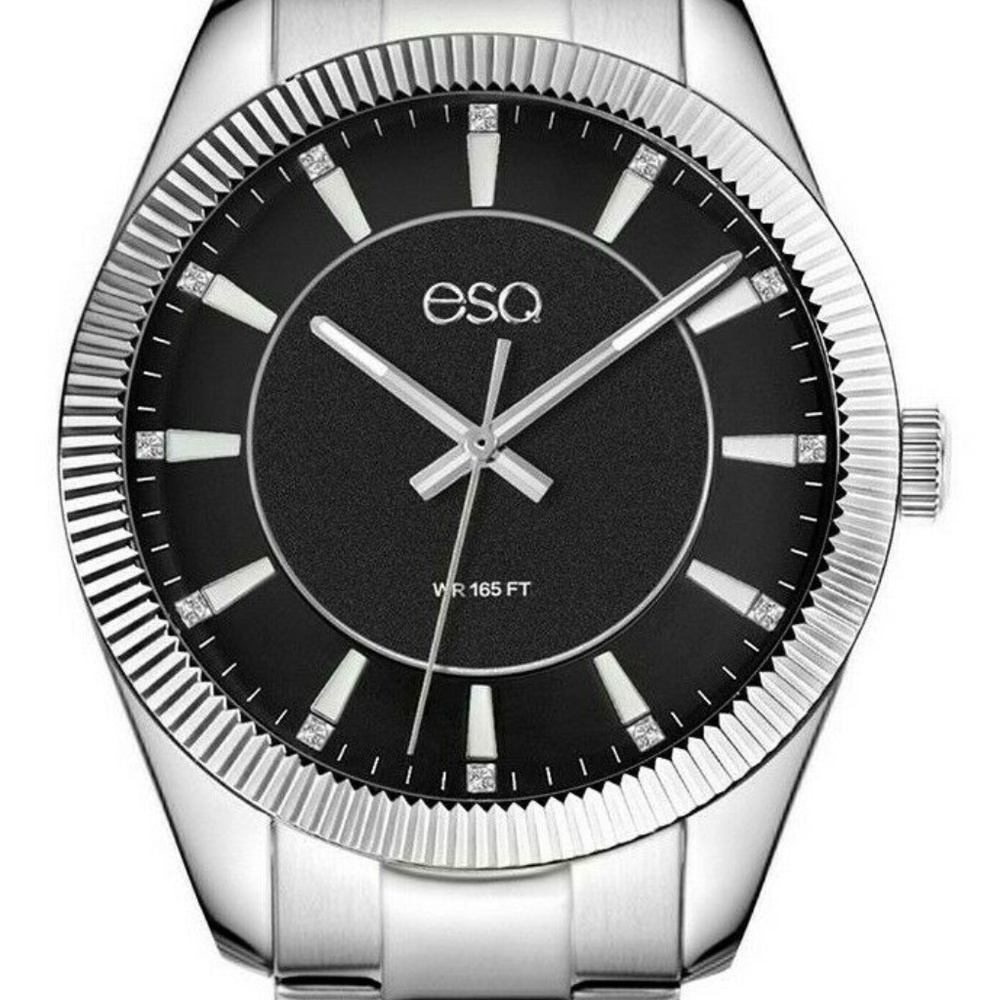 Movado ESQ0154 SS Band Crystal Accent Watch NWT